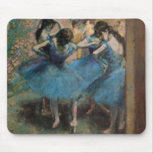 Edgar Degas   Dancers in blue, 1890 Mouse Mat