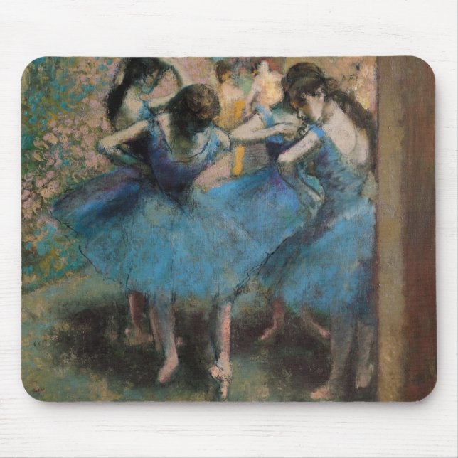 Edgar Degas | Dancers in blue, 1890 Mouse Mat (Front)
