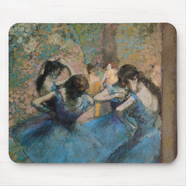 Edgar Degas | Dancers in blue, 1890 Mouse Mat (Front)