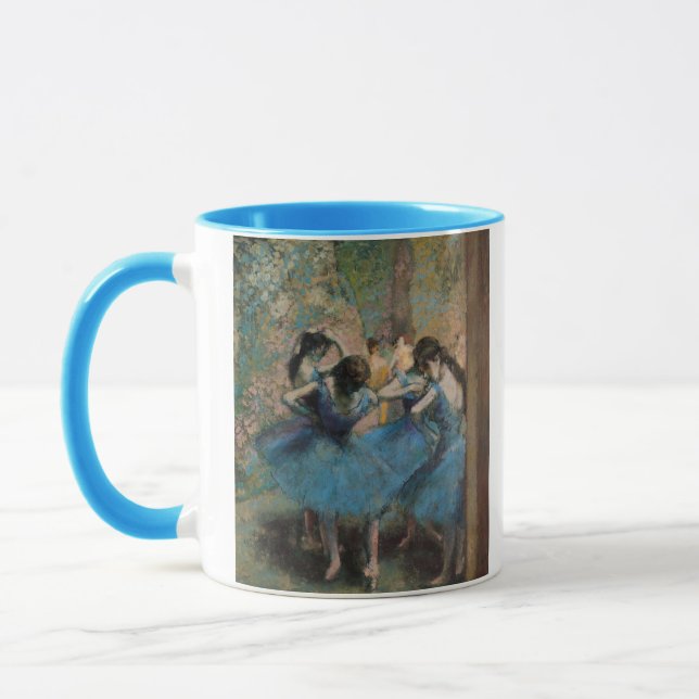 Edgar Degas | Dancers in blue, 1890 Mug (Left)