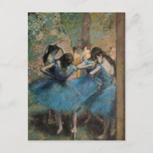 Edgar Degas   Dancers in blue, 1890 Postcard
