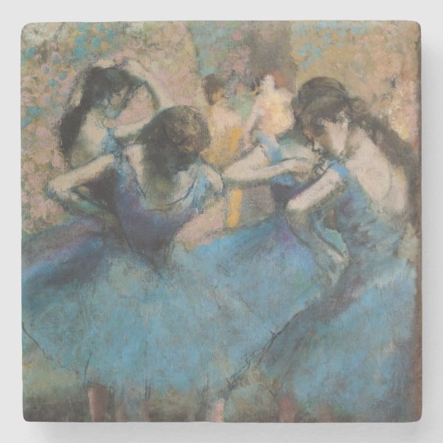 Edgar Degas | Dancers in blue, 1890 Stone Coaster (Front)