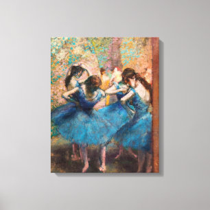 Edgar Degas - Dancers in blue Canvas Print