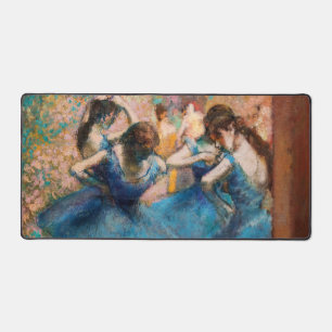 Edgar Degas - Dancers in blue Desk Mat