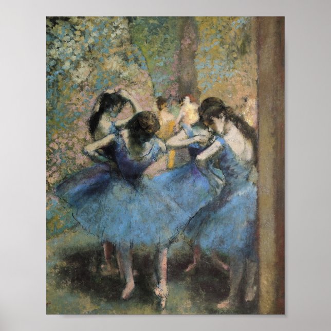 Edgar Degas - Dancers In Blue Poster (Front)