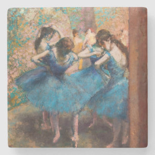 Edgar Degas - Dancers in blue Stone Coaster