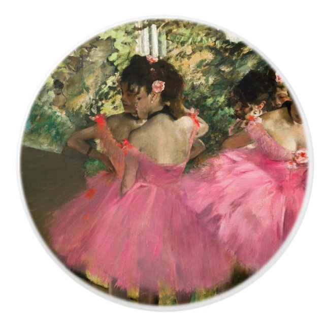 Edgar Degas - Dancers in pink Ceramic Knob (Front)