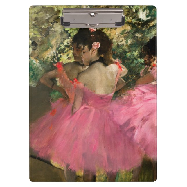 Edgar Degas - Dancers in pink Clipboard (Front)