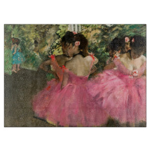 Edgar Degas - Dancers in pink Cutting Board