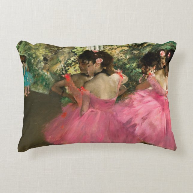 Edgar Degas - Dancers in pink Decorative Cushion (Front)
