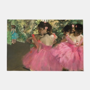 Edgar Degas - Dancers in pink Doormat