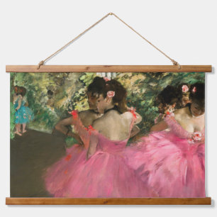 Edgar Degas - Dancers in pink Hanging Tapestry