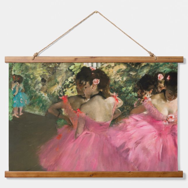 Edgar Degas - Dancers in pink Hanging Tapestry (Front)