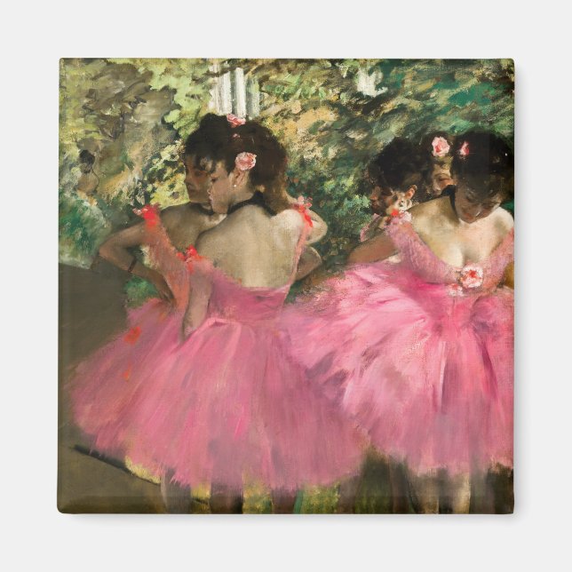 Edgar Degas - Dancers in pink Magnet (Front)