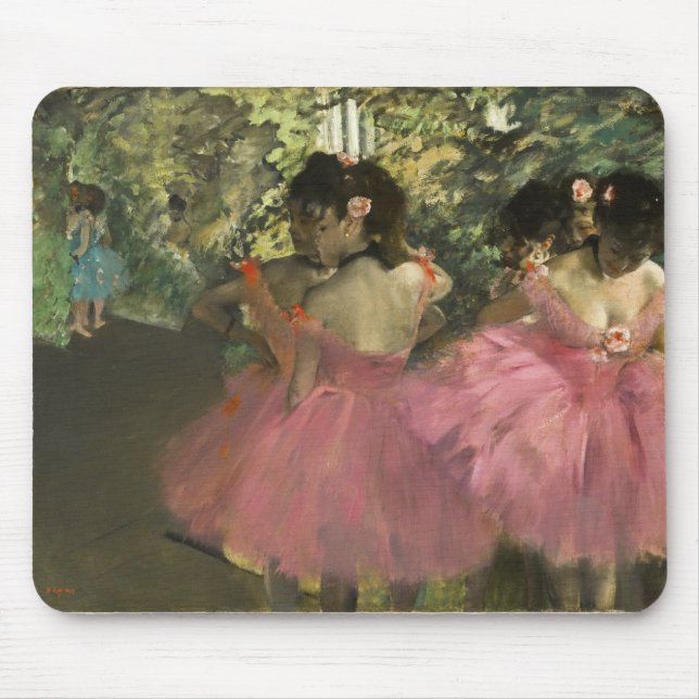 Edgar Degas - Dancers In Pink Mouse Mat (Front)