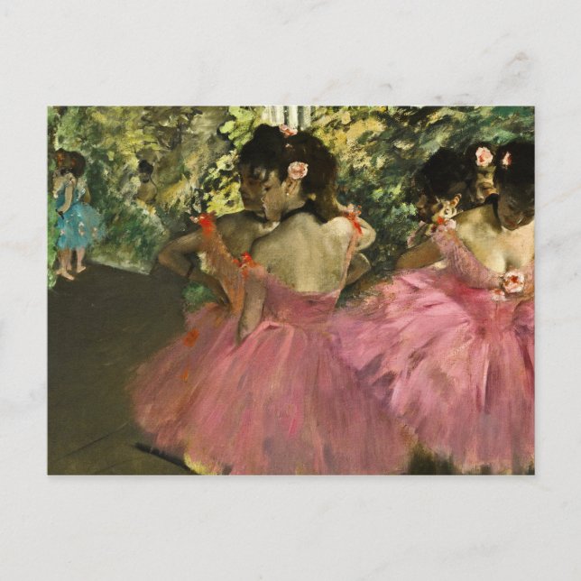 Edgar Degas - Dancers In Pink Postcard (Front)