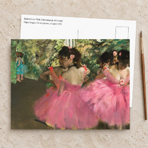 Edgar Degas - Dancers in pink Postcard