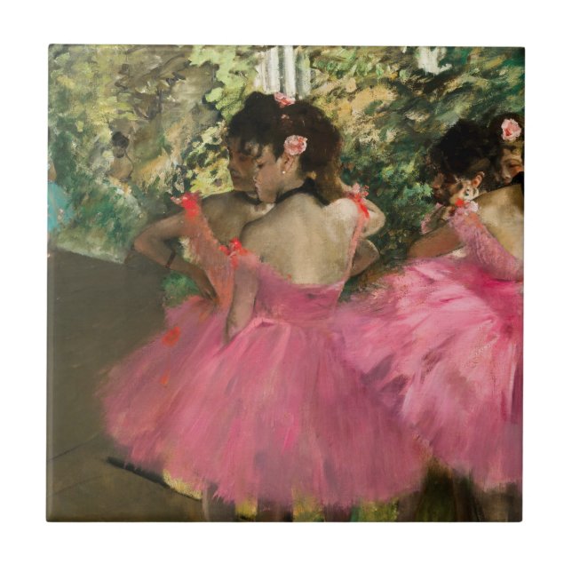 Edgar Degas - Dancers in pink Tile (Front)