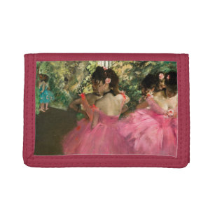 Edgar Degas - Dancers in pink Trifold Wallet