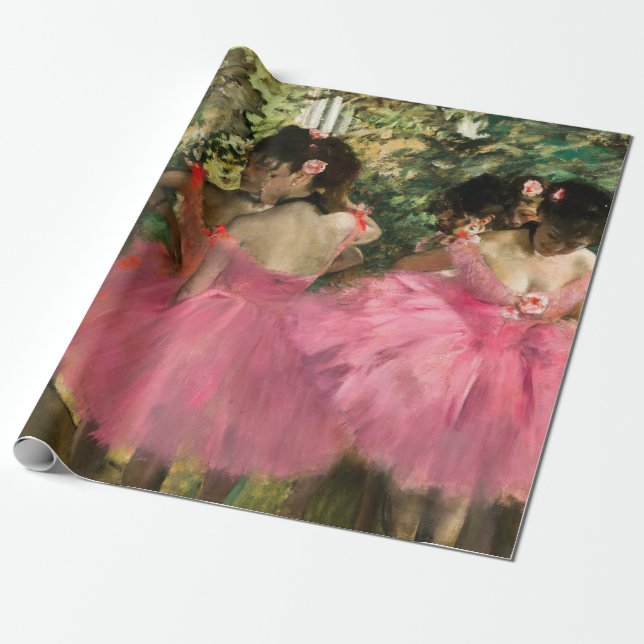 Edgar Degas - Dancers in pink Wrapping Paper (Unrolled)