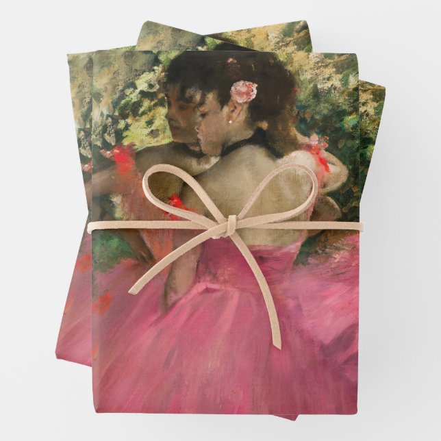 Edgar Degas - Dancers in pink Wrapping Paper Sheet (In situ)
