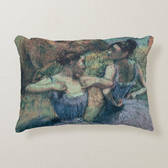 Edgar Degas | Dancers in Violet Decorative Cushion (Front)
