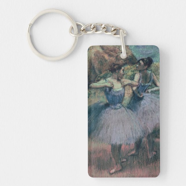 Edgar Degas | Dancers in Violet Key Ring (Front)