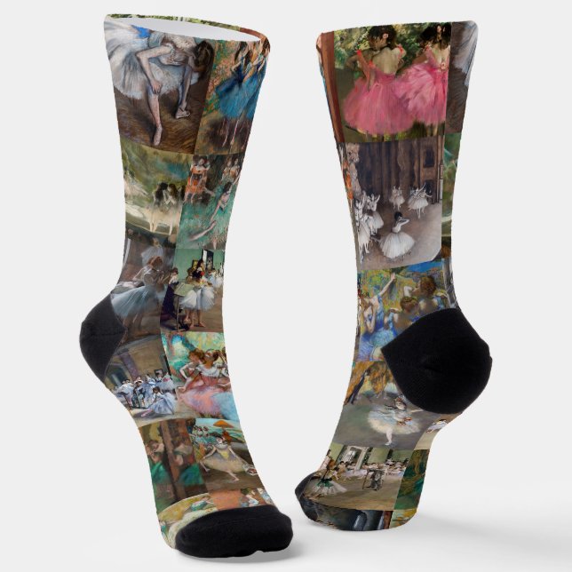 Edgar Degas - Dancers Masterpiece Selection Socks (Angled)