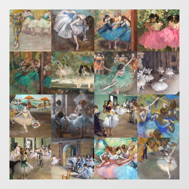 Edgar Degas - Dancers Masterpiece Selection Window Cling (Sheet)
