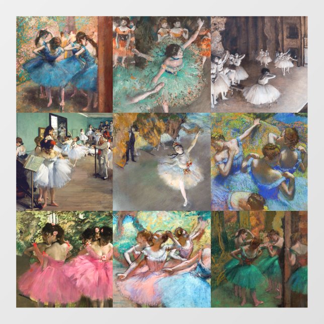 Edgar Degas - Dancers Masterpiece Selection Window Cling (Sheet)