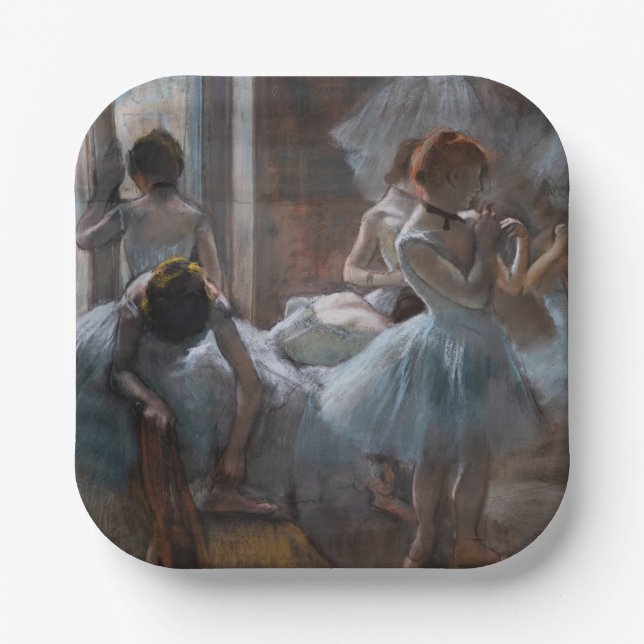 Edgar Degas - Dancers Paper Plate (Front)