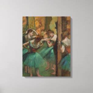Edgar Degas Dancers Pink and Green  Canvas Print