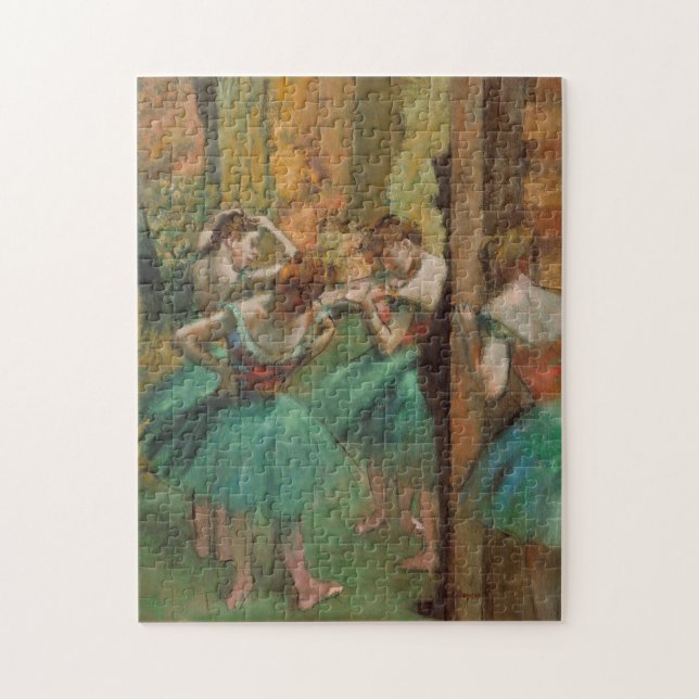 Edgar Degas Dancers Pink and Green Jigsaw Puzzle (Vertical)