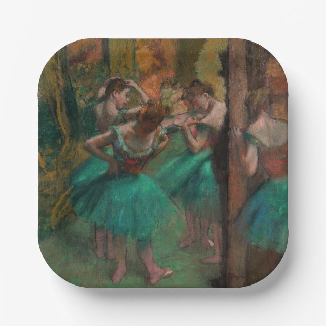 Edgar Degas - Dancers, Pink and Green Paper Plate (Front)