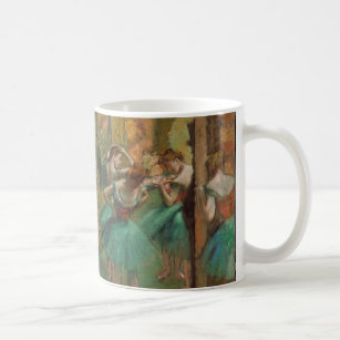 Edgar Degas Dancers Pink in Green Impressionist Coffee Mug