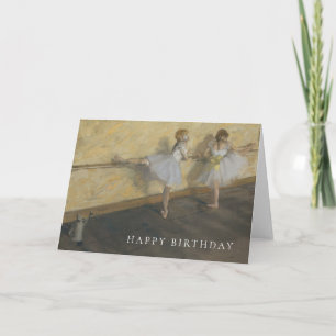 Edgar Degas   Dancers Practising at the Barre Card