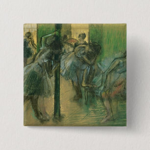 Edgar Degas Dancers rehearsing 15 Cm Square Badge