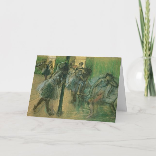 Edgar Degas | Dancers rehearsing Card (Front)