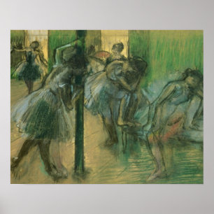 Edgar Degas   Dancers rehearsing Poster