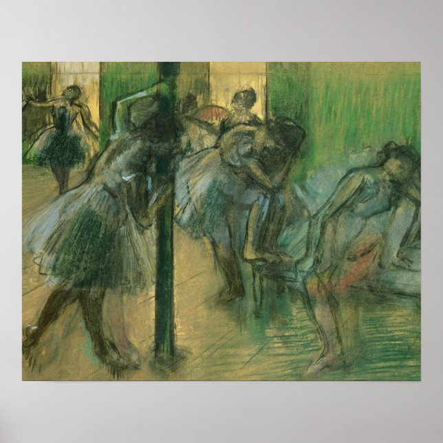 Edgar Degas | Dancers rehearsing Poster (Front)