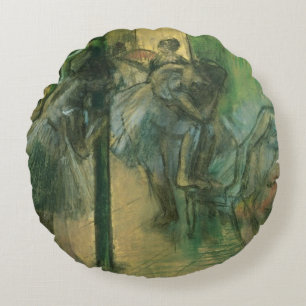 Edgar Degas Dancers rehearsing Round Cushion