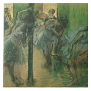 Edgar Degas Dancers rehearsing Tile