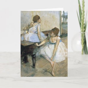 Edgar Degas - Dancers Resting Holiday Card