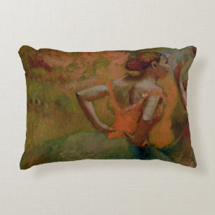Edgar Degas Dancers Wearing Green Skirts Decorative Cushion