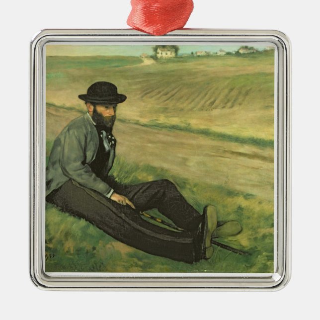 Edgar Degas | Eugene Manet Metal Tree Decoration (Front)