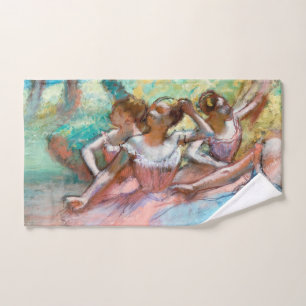 Edgar Degas - Four Ballerinas on Stage Hand Towel
