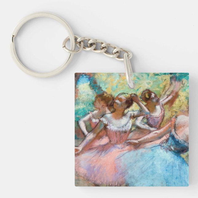 Edgar Degas - Four Ballerinas on Stage Key Ring (Front)