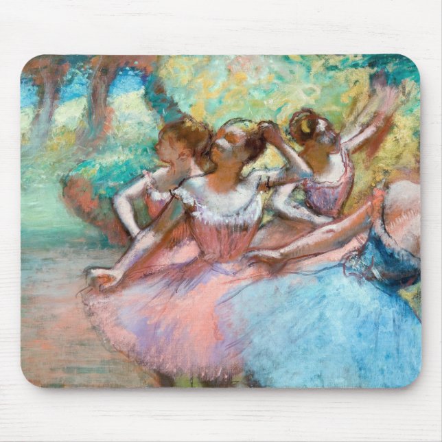Edgar Degas - Four Ballerinas on Stage Mouse Mat (Front)