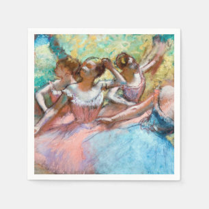 Edgar Degas - Four Ballerinas on Stage Napkin
