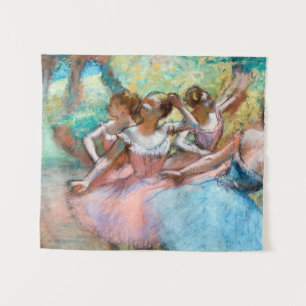 Edgar Degas - Four Ballerinas on Stage Tapestry